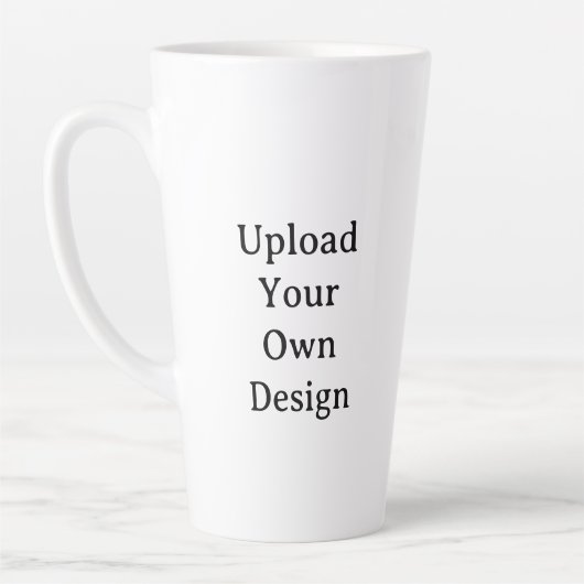Create Your Own Simple Custom Large 17oz Latte Mug (Gauche)