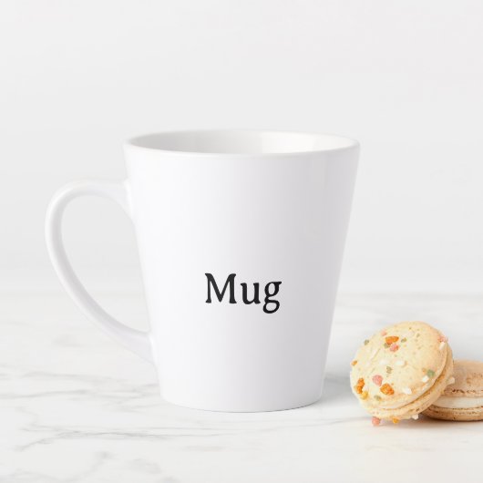 Create Your Own Simple Custom Small Latte Mug  (En situation)