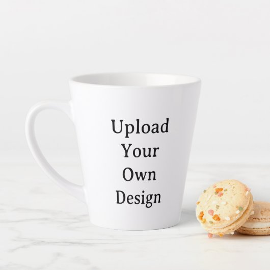 Create Your Own Simple Custom Small Latte Mug  (En situation)