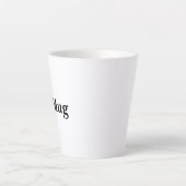 Create Your Own Simple Custom Small Latte Mug Mok (Voorkant)