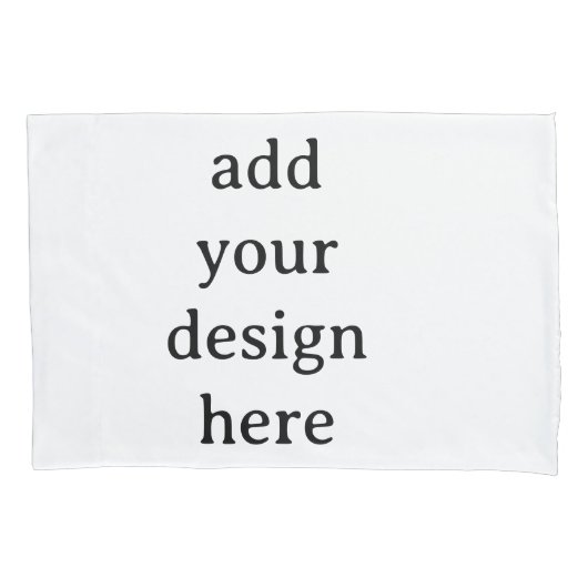 Create Your Own Simple Custom Standard 20" x 30" Kussensloop (Voorkant)