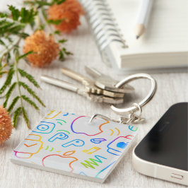 Create Your Own Simple personalized Trending Sleutelhanger