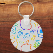 Create Your Own Simple personalized Trending Sleutelhanger (Voorkant)