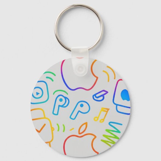 Create Your Own Simple personalized Trending Sleutelhanger (Achterkant)