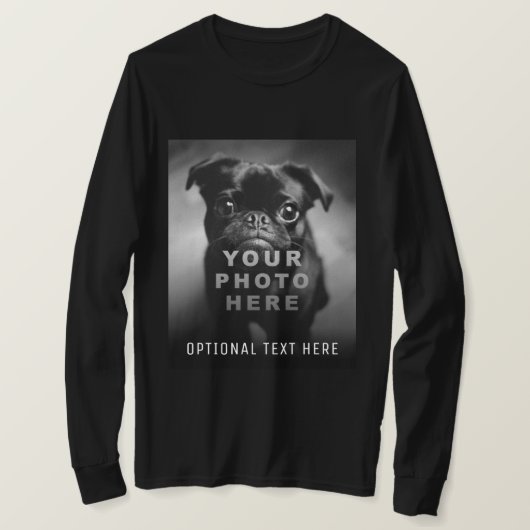 Create Your Own Simple Single Photo & Custom Text T-shirt (Design voorkant)