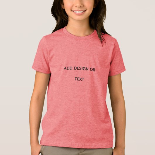 Create Your Own simple Tri-Blend Shirt (Voorkant)