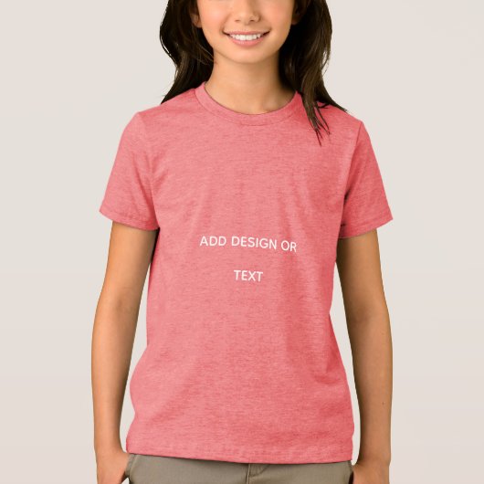 Create Your Own simple Tri-Blend Shirt (Voorkant)