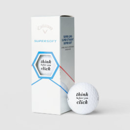 Create Your Own | think before you click | Golfballen