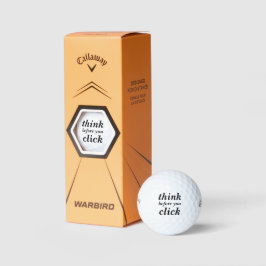 Create Your Own | think before you click | Golfballen