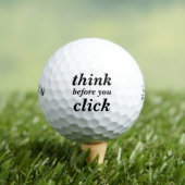 Create Your Own | think before you click | Golfballen (Insitu Shirt)