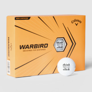 Create Your Own | think before you click | Golfballen