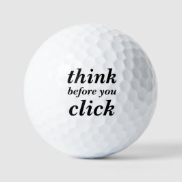 Create Your Own | think before you click | Golfballen