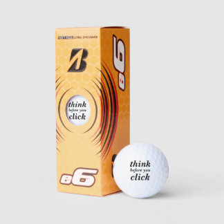 Create Your Own | think before you click | Golfballen