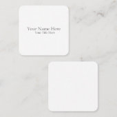 Create Your Own Vierkante Visitekaartje (Voorkant / Achterkant)