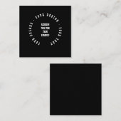 Create Your Own Vierkante Visitekaartje (Voorkant / Achterkant)