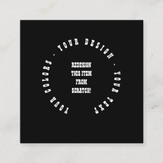 Create Your Own Vierkante Visitekaartje