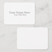 Create Your Own Visitekaartje (Voorkant / Achterkant)