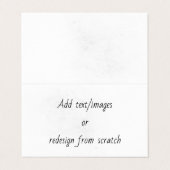 Create Your Own Visitekaartjes (Buitenkant ongevouwen)