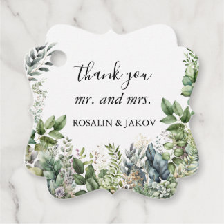 Create Your Own wedding eucalyptus Bedankjes Labels