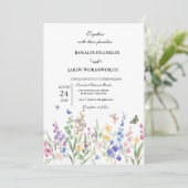 Create Your Own wedding Invitation card (Debout devant)