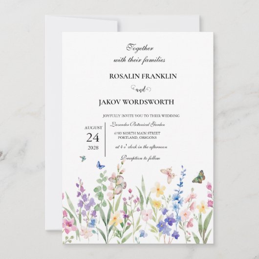Create Your Own wedding Invitation card Kaart (Voorkant)