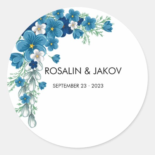 Create Your Own wedding  Ronde Sticker (Voorkant)
