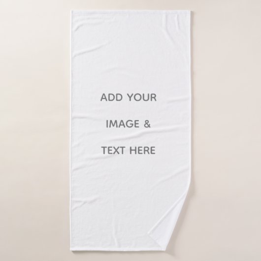 Create Your Own white  (Serviette de bain)