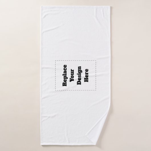 Create Your Own white  (Serviette de bain)