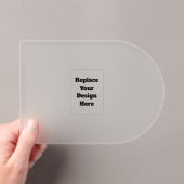 Create Your Own white Acryl Uitnodigingen (Insitu (Draagbaar))