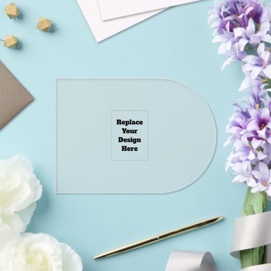 Create Your Own white Acryl Uitnodigingen (Insitu (Huwelijk))