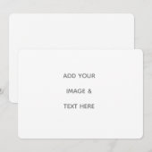 Create Your Own white  Advieskaart (Voorkant / Achterkant)