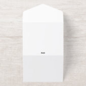 Create Your Own white All In One Uitnodiging (Buiten)