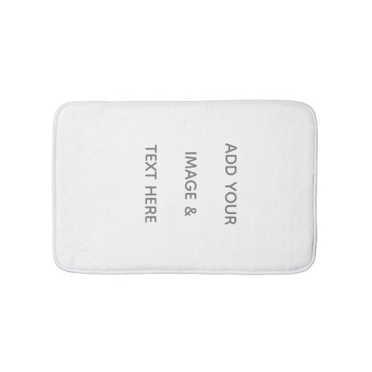 Create Your Own white Badmat (Voorkant)