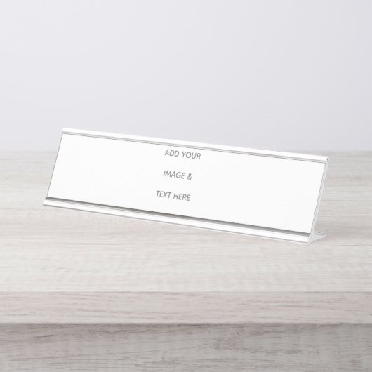 Create Your Own white  Bureau Naambordje (Voorkant)