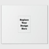 Create Your Own white  Cadeaupapier (Vlak)