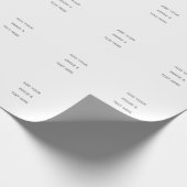 Create Your Own white  Cadeaupapier (Hoek)