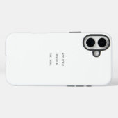 Create Your Own white  Case-Mate iPhone Case (Achterkant (horizontaal))