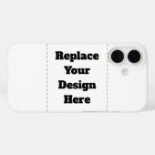 Create Your Own white  Case-Mate iPhone Case (Achterkant (horizontaal))