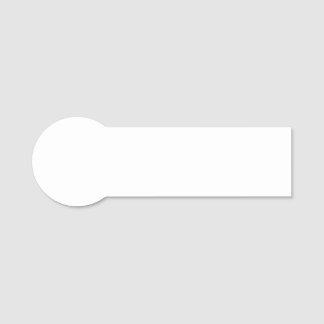 Create your own white Classic Name Tag