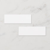 Create Your Own White Custom personalized Mini Visitekaartje (Voorkant / Achterkant)