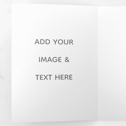 Create Your Own white Drieluik Kaart (Binnenzijde eerst)