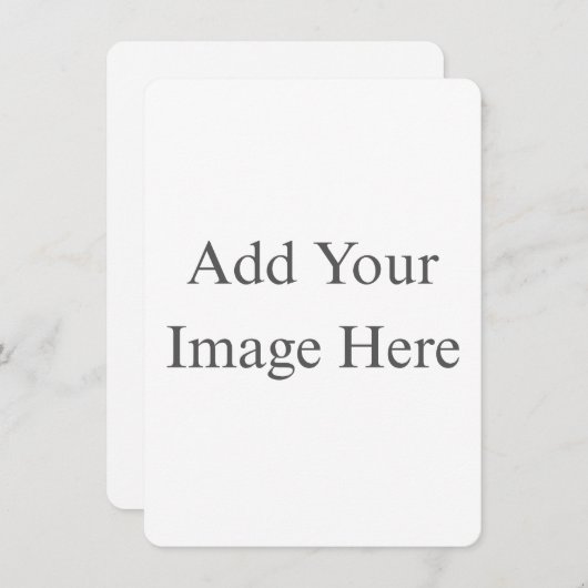 Create Your Own white Flat Save The Date Card (Devant / Derrière)