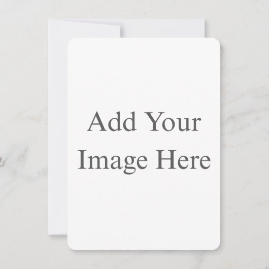 Create Your Own white Flat Save The Date Card (Devant)
