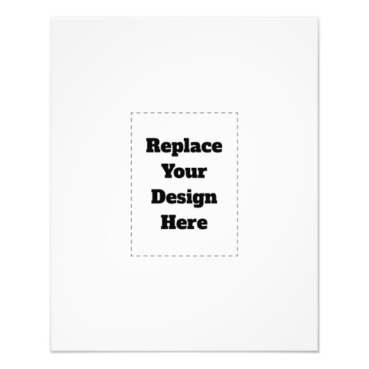 Create Your Own white  Foto Afdruk (Voorkant)