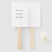 Create Your Own white  Handwaaier (Voorkant en achterkant)