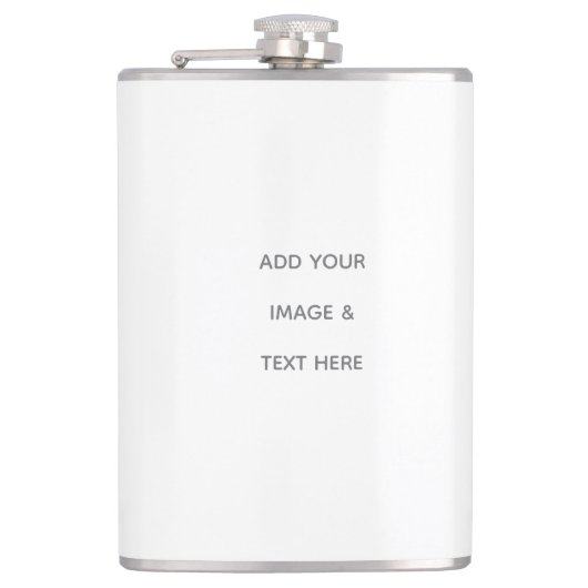 Create Your Own white  Heupfles (Voorkant)