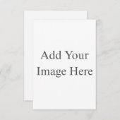 Create Your Own white Informatiekaartje (Voorkant / Achterkant)