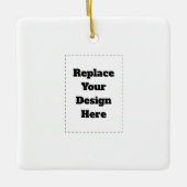 Create Your Own white Keramisch Ornament (Voorkant)