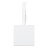Create Your Own white  Kubus Ornament (Voorkant)