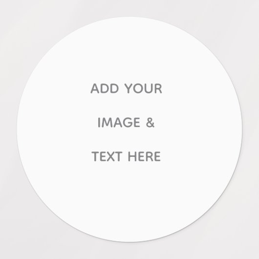 Create Your Own white  Labels (Design 1)